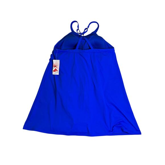 Lands’ End Women’s Blue Swim Dress Size 14 – LYCRA Xtra Life Fabric NWT - Picture 4 of 12